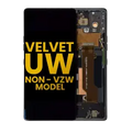 OLED Assembly With Frame For LG Velvet 5G (Non-Verizon 5G UW Frame) (Refurbished) (Black)
