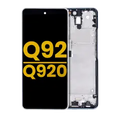 LCD Assembly With Frame For LG Q92 5G / Q920 (Refurbished) (Silver)