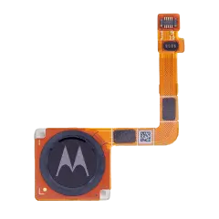 Home Button With Fingerprint Sensor Flex Cable For Motorola Moto G7 (XT1962 / 2019) (Genuine OEM) (Ceramic Black)