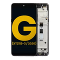 LCD Assembly With Frame For Motorola Moto G 5G (XT2113-3 / 2020) (Refurbished) (Volcanic Gray)