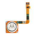 Home Button With Fingerprint Sensor Flex Cable For Motorola Moto G7 (XT1962 / 2019) (Genuine OEM) (Clear White)