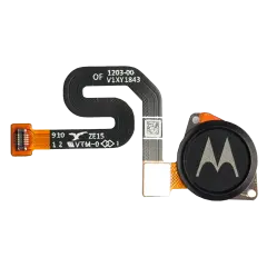 Fingerprint Scanner With Adhesive For Motorola Moto G7 Play (XT1952-X / 2019) (Genuine OEM) (Black)