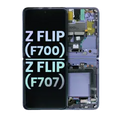 Inner OLED Assembly With Frame For Samsung Galaxy Z Flip 5G (F707) (Service Pack) (Mirror Purple)