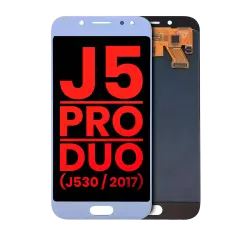 OLED Assembly Without Frame For Samsung Galaxy J5 / Pro / Duo (J530 / 2017) (Aftermarket Plus) (Blue / Silver)
