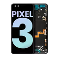 OLED Assembly With Frame For Google Pixel 3 (Genuine OEM) (Just Black)