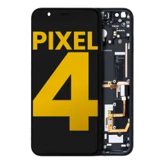 OLED Assembly With Frame For Google Pixel 4 (Refurbished) (Just Black Power Button)