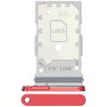 Dual Sim Card Tray For Samsung Galaxy S25 / S25 Plus (Premium) (Coral Red)