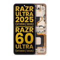 OLED Assembly With Frame For Motorola Razr Ultra 2025 (XT2551 / 2025) / Razr 60 Ultra (XT2551 / 2025) (Refurbished) (Mountain Trail)