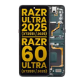 OLED Assembly With Frame For Motorola Razr Ultra 2025 (XT2551 / 2025) / Razr 60 Ultra (XT2551 / 2025) (Refurbished) (Scarab)