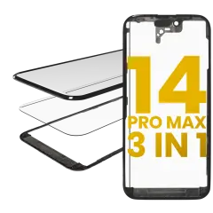 3 in 1 (Glass With OCA Pre-Installed + Frame) For iPhone 14 Pro Max (OCA Master)