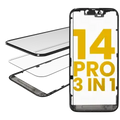 3 in 1 (Glass With OCA Pre-Installed + Frame) For iPhone 14 Pro (OCA Master)