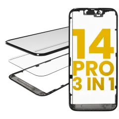 3 in 1 (Glass With OCA Pre-Installed + Frame) For iPhone 14 Pro (OCA Master)