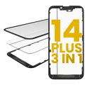 3 in 1 (Glass With OCA Pre-Installed + Frame) For iPhone 14 Plus (OCA Master)
