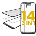 3 in 1 (Glass With OCA Pre-Installed + Frame) For iPhone 14 (OCA Master)