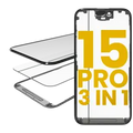 3 in 1 (Glass With OCA Pre-Installed + Frame) For iPhone 15 Pro (OCA Master)