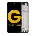 LCD Assembly With Frame For Motorola Moto G 5G (XT2417 / 2024) (Refurbished) (Sage Green)
