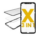 3 in 1 (Glass With OCA Pre-Installed + Frame) For iPhone X (OCA Master)