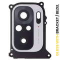 Back Camera Lens With Bracket / Bezel For Xiaomi Redmi Note 10 (Pebble White)