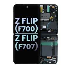 Inner OLED Assembly With Frame For Samsung Galaxy Z Flip 4G (F700) (Service Pack) (Mirror Black)