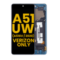OLED Assembly With Frame For Samsung Galaxy A51 5G UW (A516V / 2020) (Verizon 5G UW Frame Only) (Refurbished) (Prism Bricks Blue)