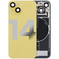 Back Glass w/ MagSafe Magnet & NFC & Flashlight Flex For iPhone 14 (Used OEM Pull: Grade B) (Yellow)