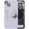 Back Glass w/ MagSafe Magnet & NFC & Flashlight Flex For iPhone 14 (Used OEM Pull: Grade B) (Purple)
