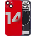 Back Glass w/ MagSafe Magnet & NFC & Flashlight Flex For iPhone 14 (Used OEM Pull: Grade B) (Red)