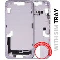 Mid-Frame Housing W/ Small Parts For iPhone 14 Plus (EU / Global Version) (Used OEM Pull: Grade A) (Purple)