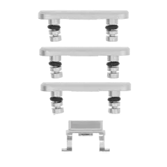 Hard Buttons (Power / Volume / Switch) For iPhone 8 Plus (Silver)