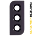 Back Camera Lens With Bezel Ring For Samsung Galaxy S22 / S22 Plus (Phantom Black)