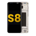 OLED Assembly With Frame For Samsung Galaxy S8 (Refurbished) (Arctic Silver)