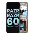 OLED Assembly With Frame For Motorola Razr / Razr 60 (XT2553 / 2025) (Genuine OEM) (Lightest Sky)