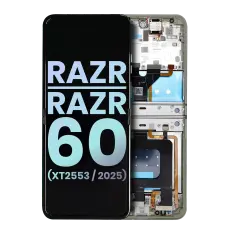 OLED Assembly With Frame For Motorola Razr / Razr 60 (XT2553 / 2025) (Genuine OEM) (Lightest Sky)