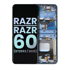 OLED Assembly With Frame For Motorola Razr / Razr 60 (XT2553 / 2025) (Genuine OEM) (Gibraltar Sea)