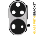 Back Camera Lens With Bracket For Huawei P50 Pro (Pearl White)