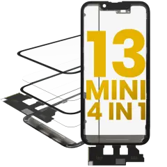 4 in 1 Short Flex (Digitizer Touch With Glass + OCA + Frame Pre-installed) For iPhone 13 Mini (OCA Master)