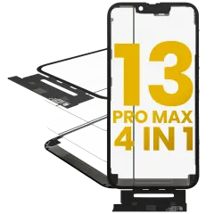 4 in 1 Short Flex (Digitizer Touch With Glass + OCA + Frame Pre-installed) For iPhone 13 Pro Max (OCA Master)