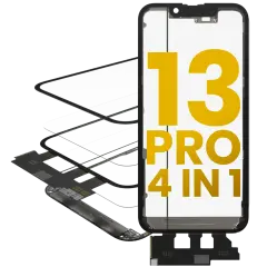 4 in 1 Short Flex (Digitizer Touch With Glass + OCA + Frame Pre-installed) For iPhone 13 Pro (OCA Master)