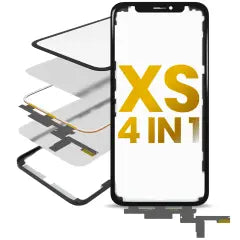 4 in 1 Short Flex (Digitizer Touch With Glass + OCA + Frame Pre-installed) For iPhone XS (OCA Master)