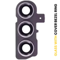Back Camera Lens With Cover Bezel Ring For Samsung Galaxy S23 5G / S23 Plus 5G (Lavender)