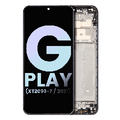 LCD Assembly With Frame For Motorola Moto G Play (XT2093-7 / 2021) (Genuine OEM) (Flash Gray)