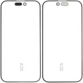 Frame Only For iPhone 15 Pro (OCA Master) (10 Pack)