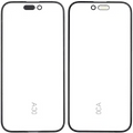 Frame Only For iPhone 15 (OCA Master) (5 Pack)