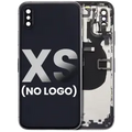 Back Housing W/ Small Components Pre-Installed For iPhone XS (No Logo) (Aftermarket Plus) (Space Gray)