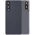 Back Cover Glass With Camera Lens For Samsung Galaxy S25 Edge (No Logo) (Aftermarket Plus) (Titanium Jetblack)