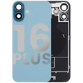 Back Glass w/ MagSafe Magnet & NFC & Flashlight Flex For iPhone 16 Plus (Used OEM Pull: Grade A) (Teal)