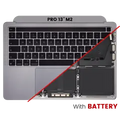 Top Case with Battery and Keyboard (ISO UK) For MacBook Pro 13" A2338 (2020) (Space Gray)