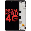 OLED Assembly With Frame For Xiaomi Redmi Note 13 4G (Aftermarket Plus) (Midnight Black)