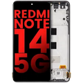OLED Assembly With Frame For Xiaomi Redmi Note 14 5G (Aftermarket Plus) (Midnight Black)