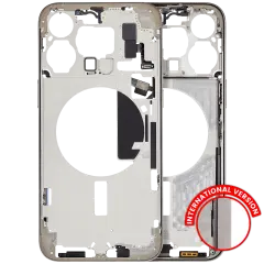 Mid-Frame Housing W/ Small Parts For iPhone 15 Pro Max (EU / Global Version) (Used OEM Pull: Grade B) (Natural Titanium)